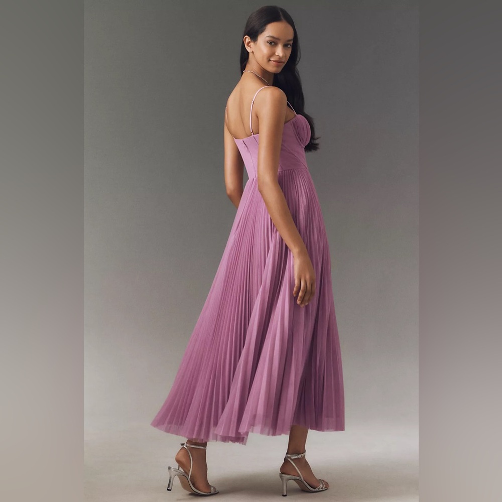 Hutch Lilac Amara Tulle Pleated Dress - Picture 2 of 4